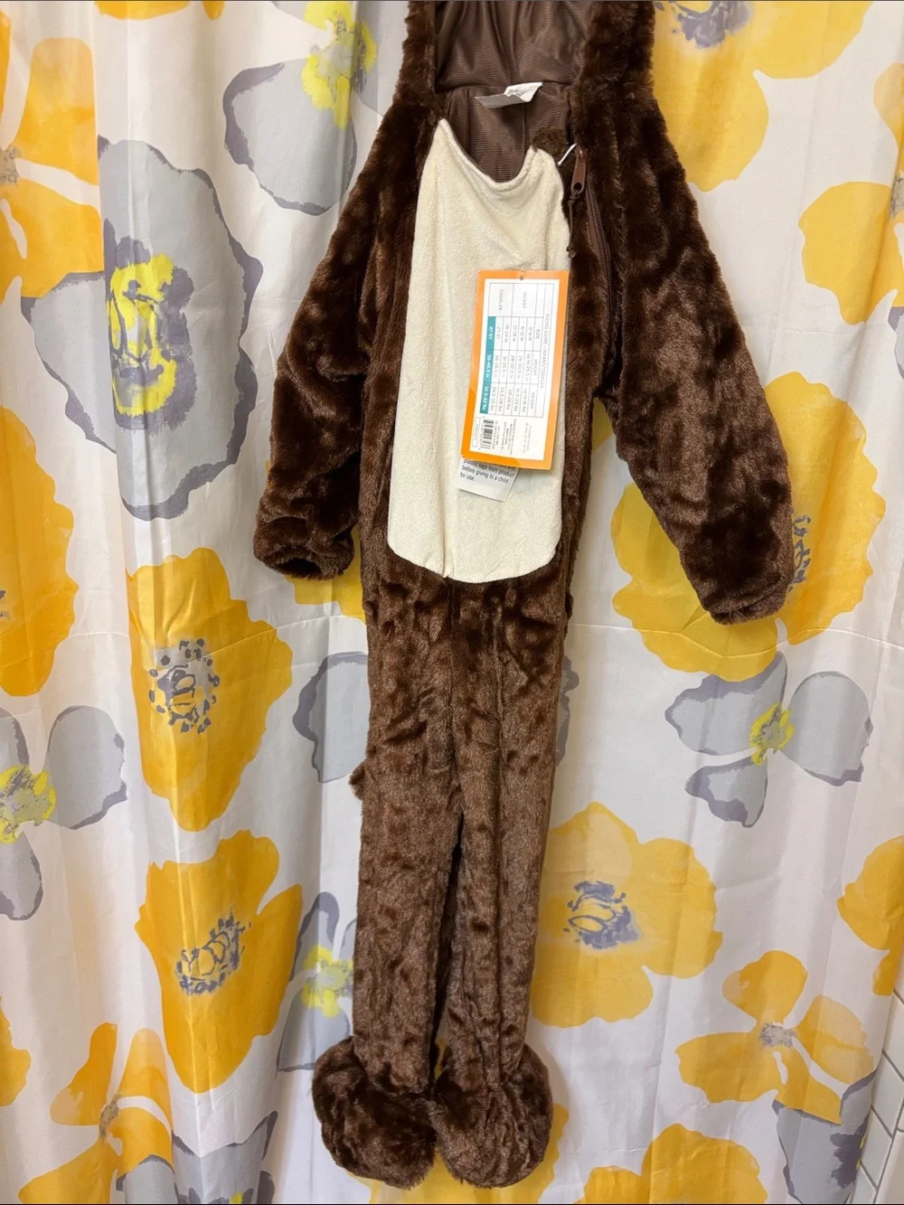 Plush Monkey Kids Costume - Brown and Cream Soft Animal Costume